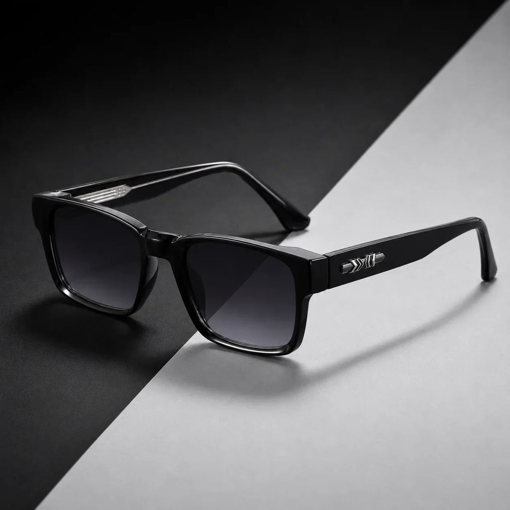 Polarized Sunglasses with UV400 Protection, Square Shape, Lightweight Plastic Frame, Unisex