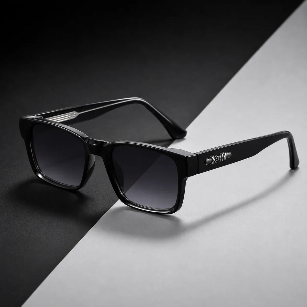 Polarized Sunglasses with UV400 Protection, Square Shape, Lightweight Plastic Frame, Unisex