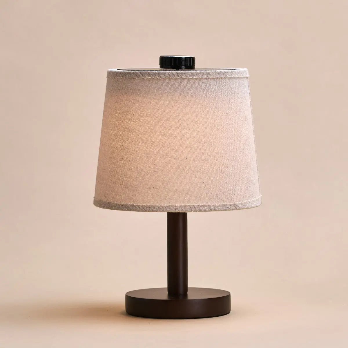 Bolania | Tischlampe - Dimmbare Minimalistische Lampe aus Holz - Wiederaufladbar