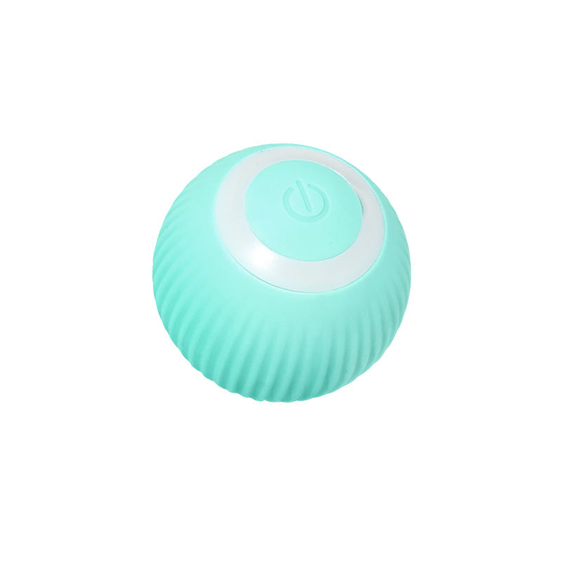 Interactive Self-Rolling Pet Ball for Cats and Puppies with LED Light USB Rechargeable Obstacle Sensor Automatic