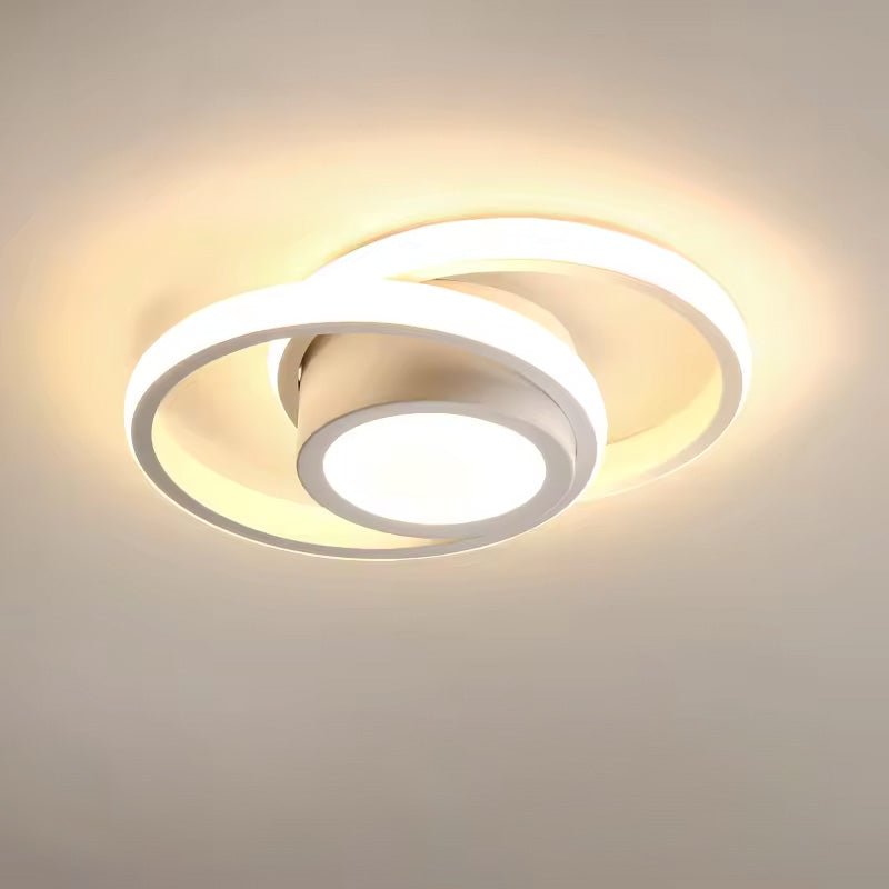 Bolania | Deckenleuchte - Doppelter LED - Ring - Minimalistisches Design - Moderne Beleuchtungseinrichtung - Bolania