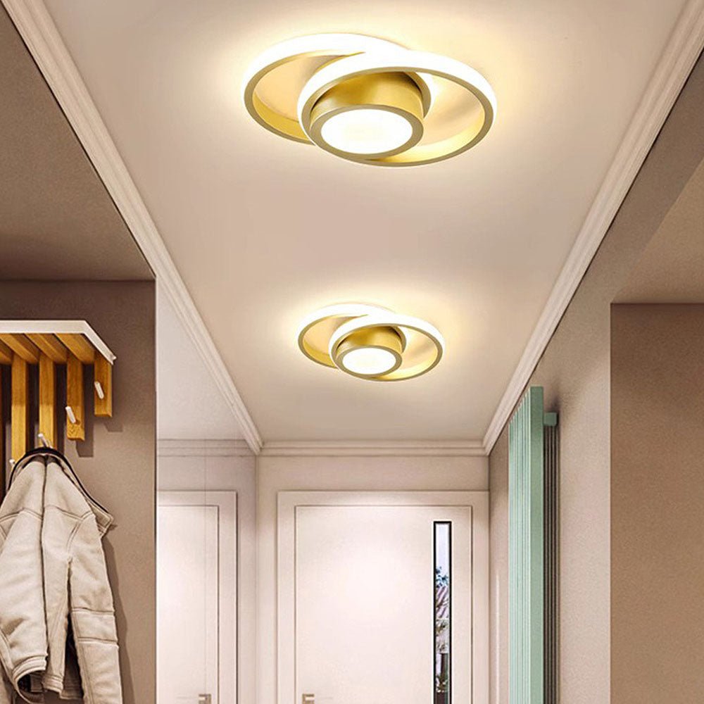 Bolania | Deckenleuchte - Doppelter LED - Ring - Minimalistisches Design - Moderne Beleuchtungseinrichtung - Bolania