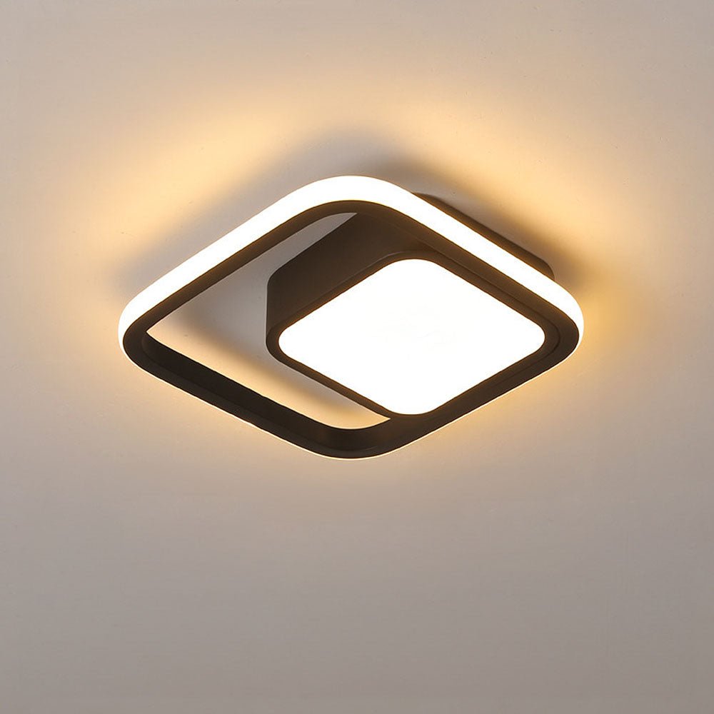 Bolania | Deckenleuchte - Doppelter LED - Ring - Minimalistisches Design - Moderne Beleuchtungseinrichtung - Bolania