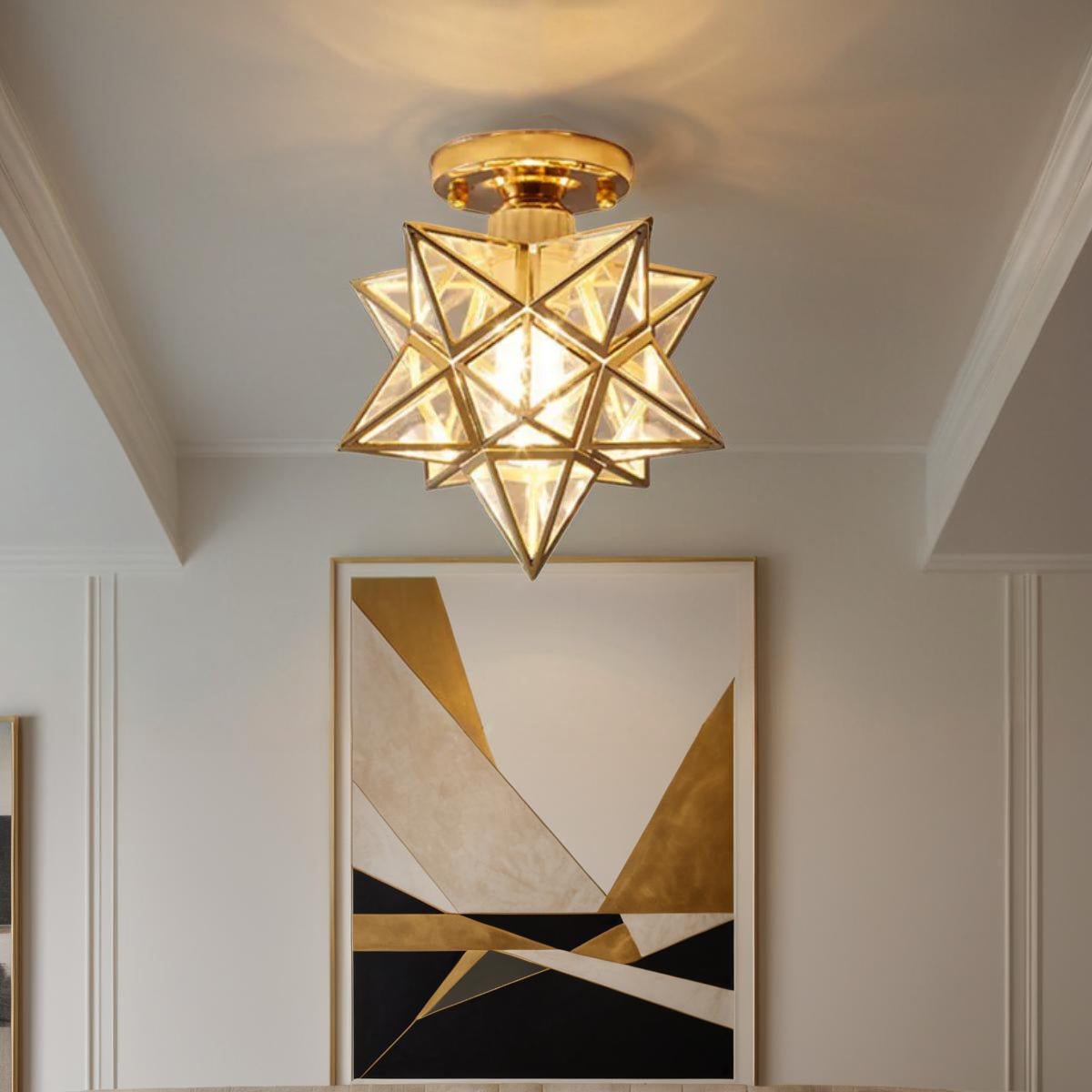 Bolania | Deckenleuchte - Vintage Star Metall Design - Bolania