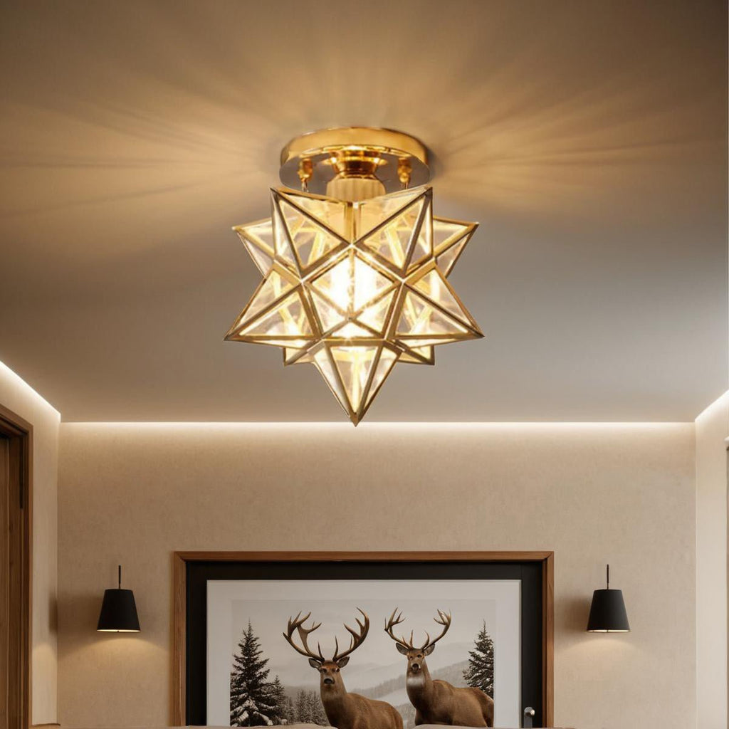 Bolania | Deckenleuchte - Vintage Star Metall Design - Bolania
