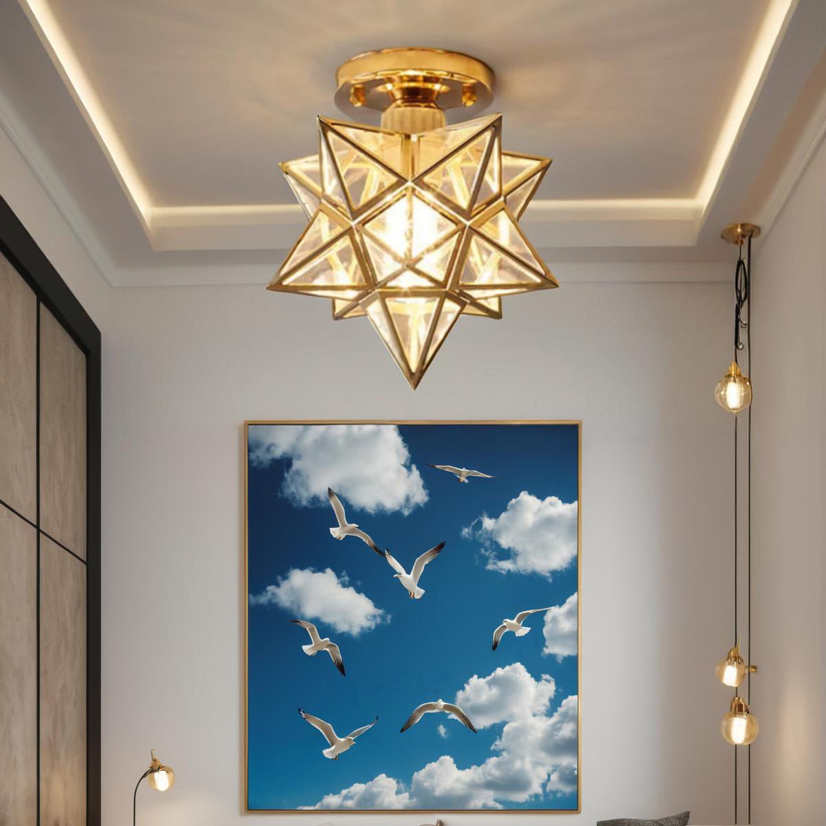 Bolania | Deckenleuchte - Vintage Star Metall Design - Bolania