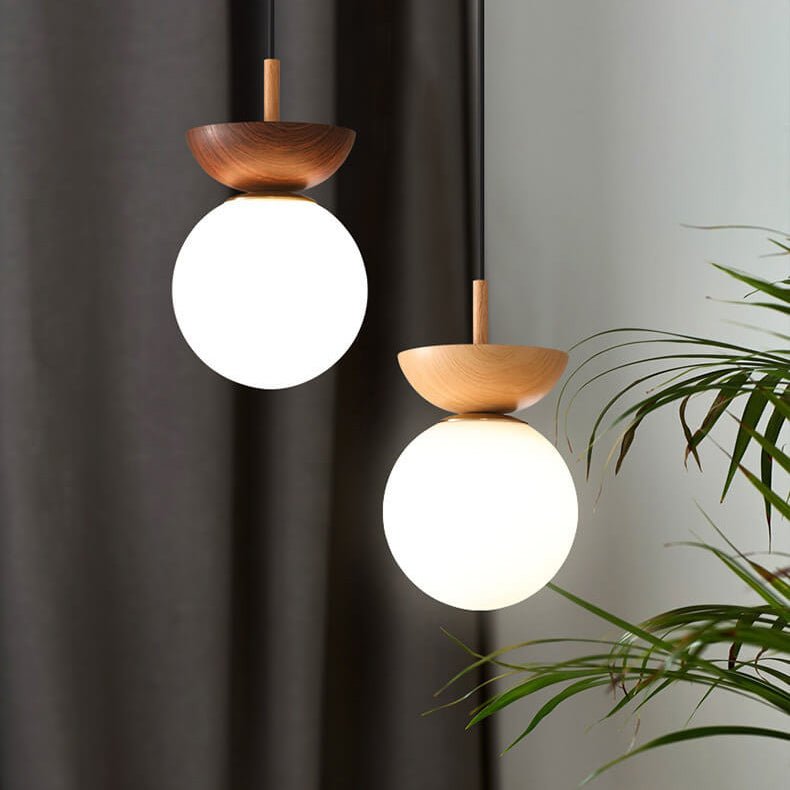 Bolania | Hängelampe - Elegante japanische Zen - Beleuchtung aus Holz - Bolania