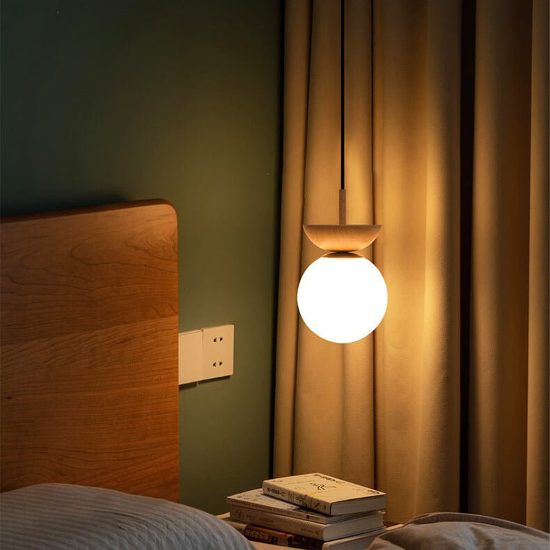 Bolania | Hängelampe - Elegante japanische Zen - Beleuchtung aus Holz - Bolania