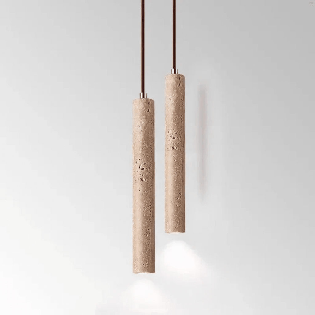 Bolania | Hängelampe - Minimalistischer LED - Kronleuchter Travertin Design - Bolania