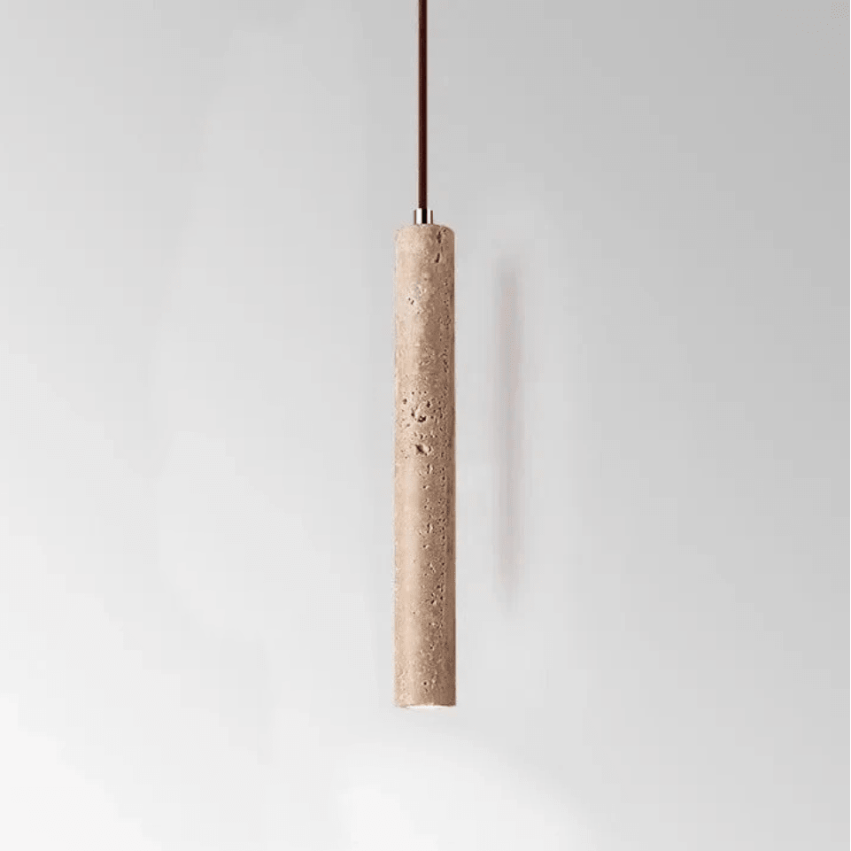 Bolania | Hängelampe - Minimalistischer LED - Kronleuchter Travertin Design - Bolania