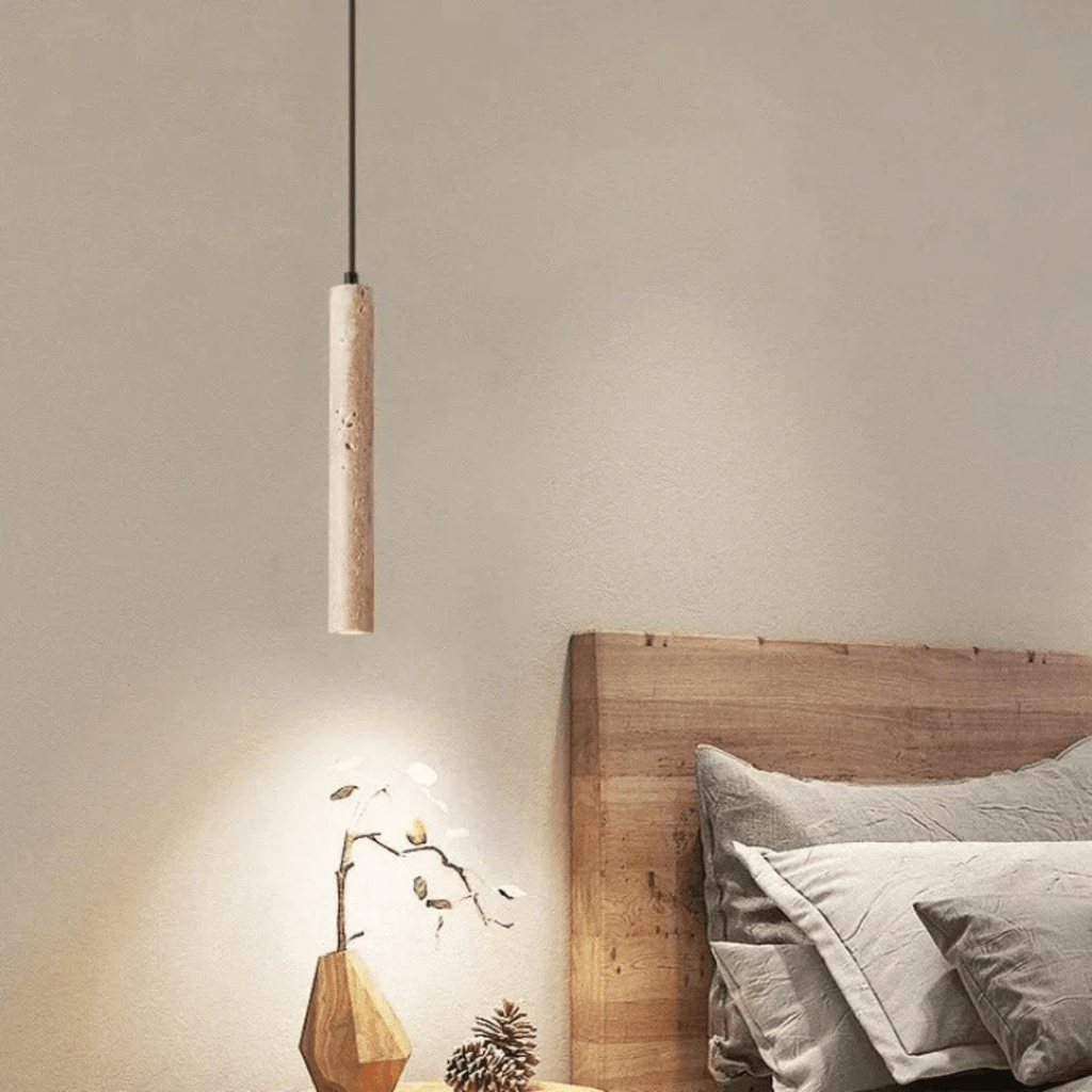 Bolania | Hängelampe - Minimalistischer LED - Kronleuchter Travertin Design - Bolania