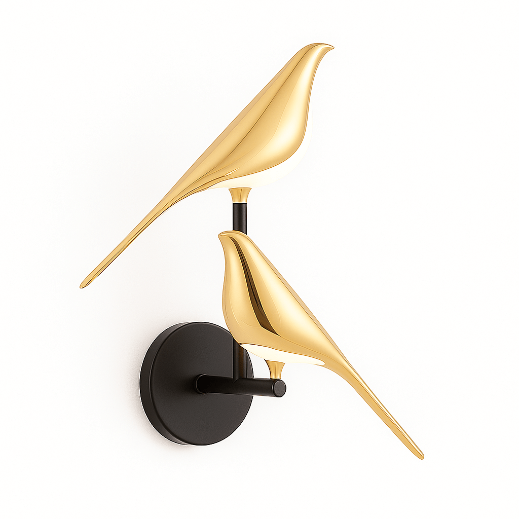 Bolania | Moderne Wandleuchte in Form eines Vogels - Elegante Designbeleuchtung - Bolania