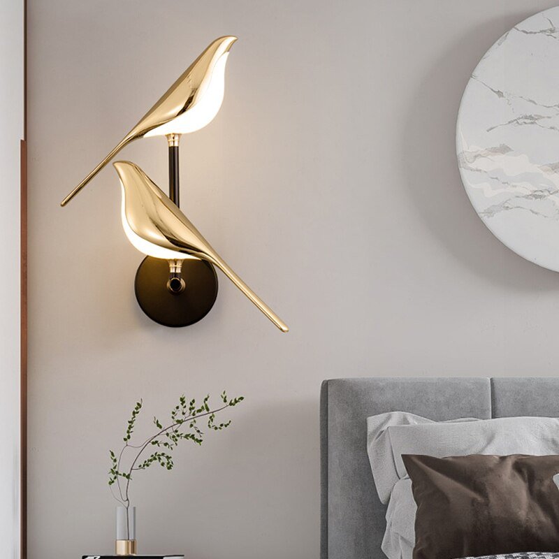 Bolania | Moderne Wandleuchte in Form eines Vogels - Elegante Designbeleuchtung - Bolania