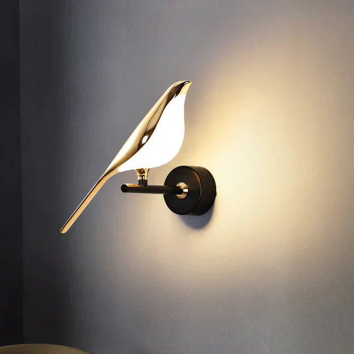 Bolania | Moderne Wandleuchte in Form eines Vogels - Elegante Designbeleuchtung - Bolania