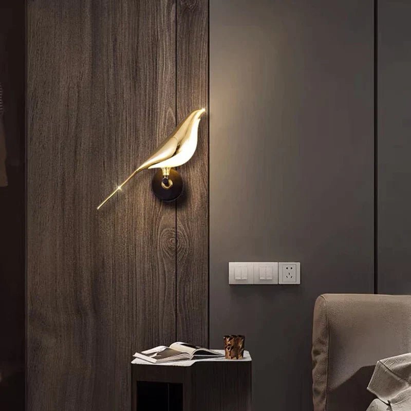 Bolania | Moderne Wandleuchte in Form eines Vogels - Elegante Designbeleuchtung - Bolania