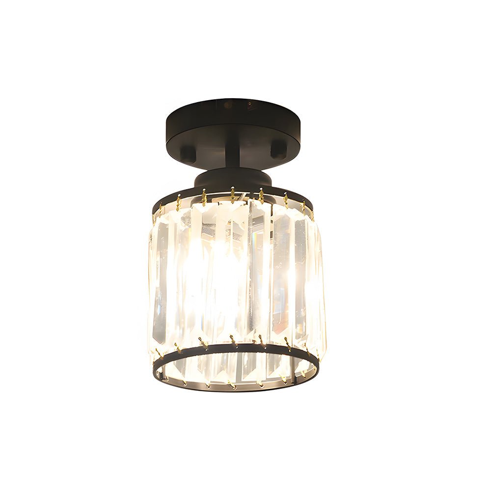 Bolania | Pendelleuchte - Moderne, halbbündige Kristall - Hängeleuchte - Elegante Flurleuchte - Bolania