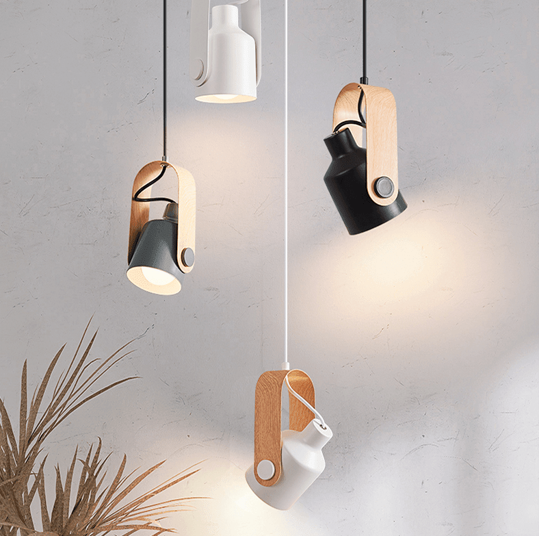 Bolania | Pendelleuchte – Stilvolles nordisches Design aus Holz und Metall – Perfekt für moderne Räume - Bolania