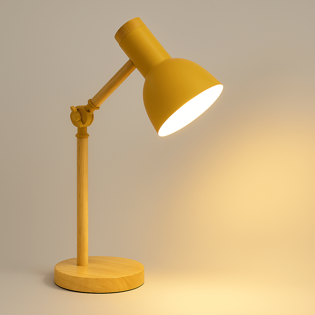 Bolania | Tischlampe – Skandinavisches Holz – Elegantes Design – Warmes Licht für gemütliche Räume - Bolania
