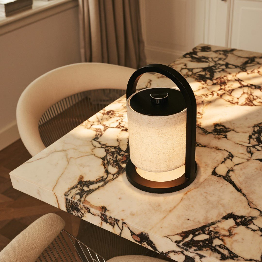 Bolania | Tischlampe - Stilvolle dimmbare Holzlampe - Wiederaufladbar - Bolania