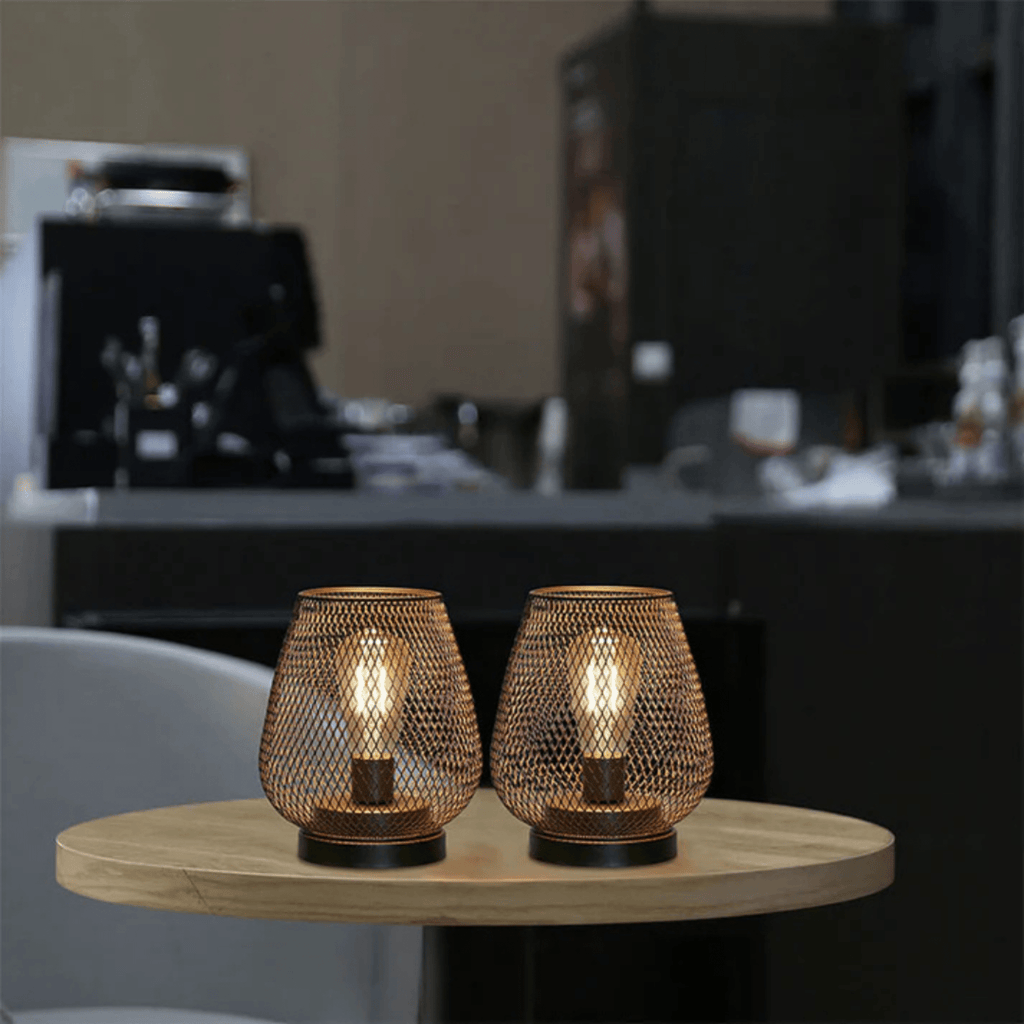 Bolania | Tischleuchte - Kabellose LED - Metall - Laterne - Bolania