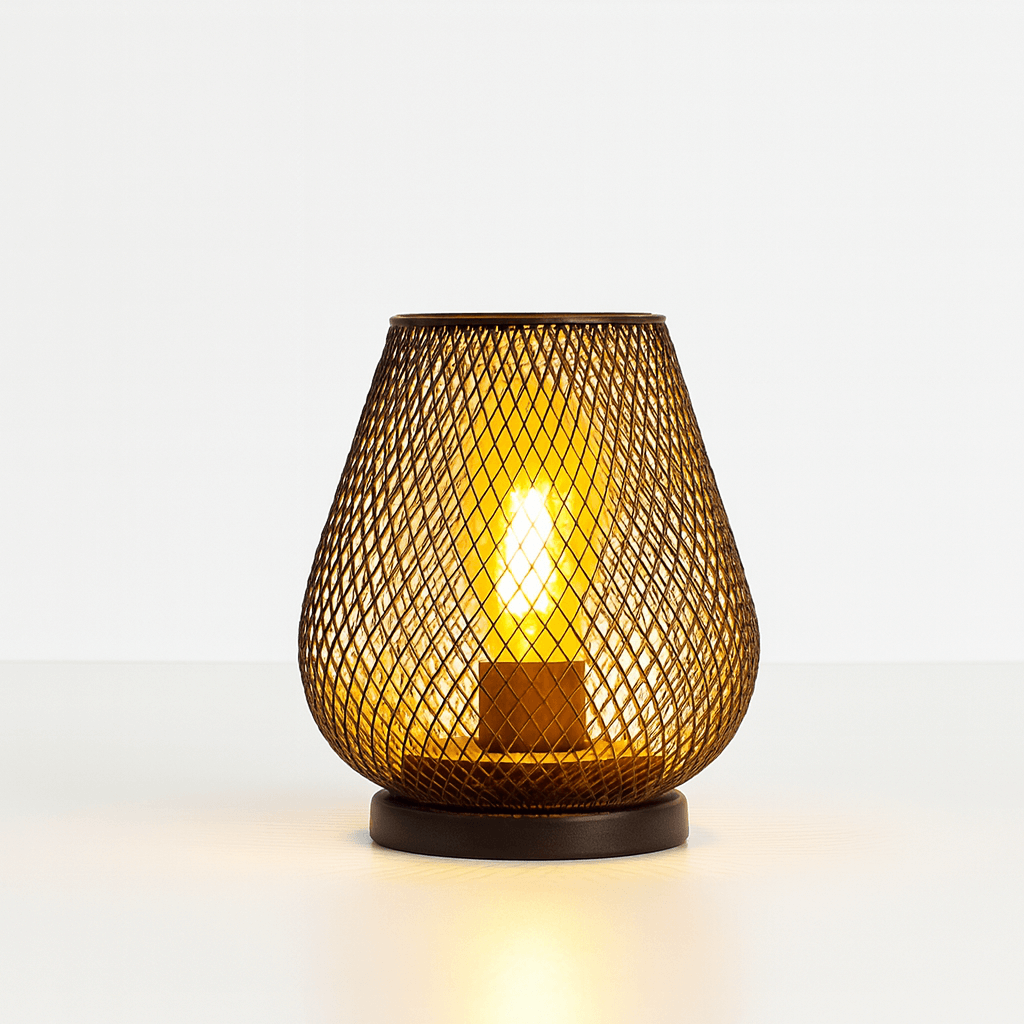 Bolania | Tischleuchte - Kabellose LED - Metall - Laterne - Bolania