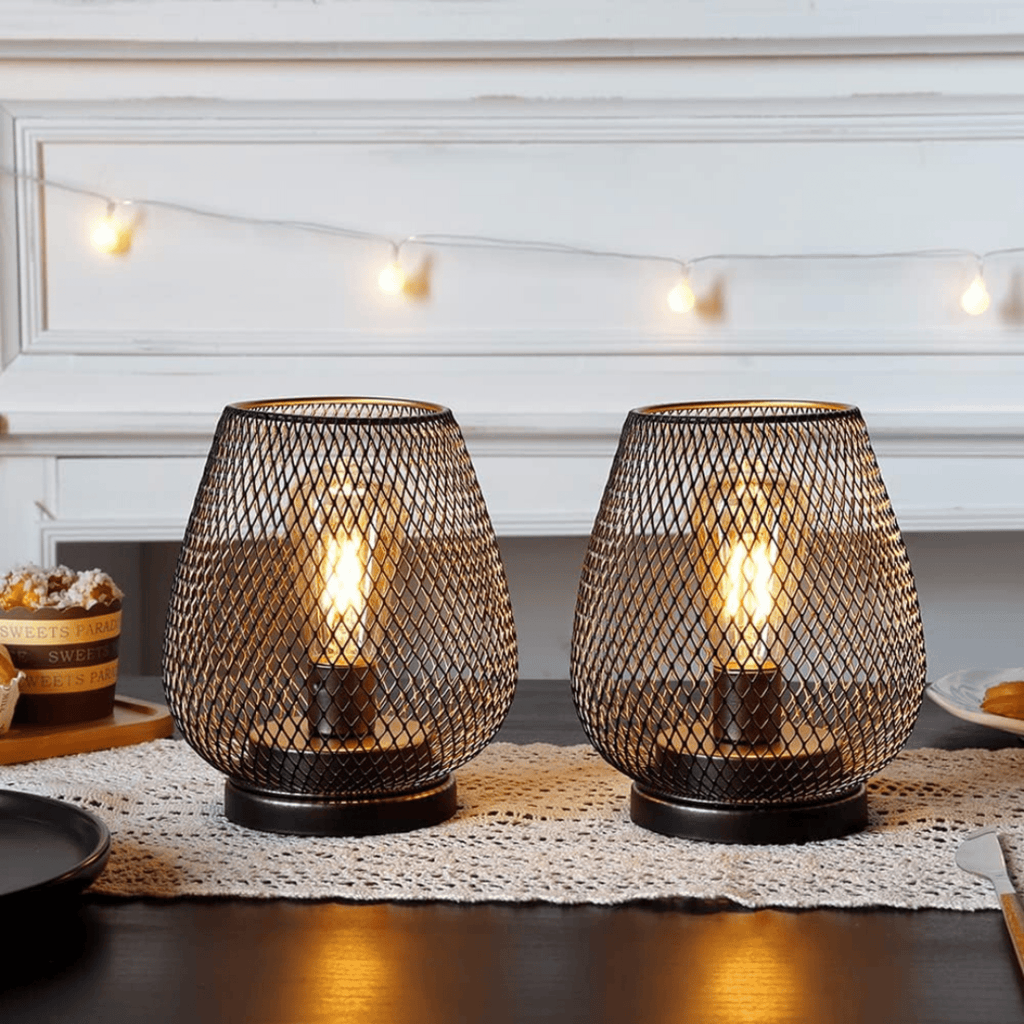 Bolania | Tischleuchte - Kabellose LED - Metall - Laterne - Bolania