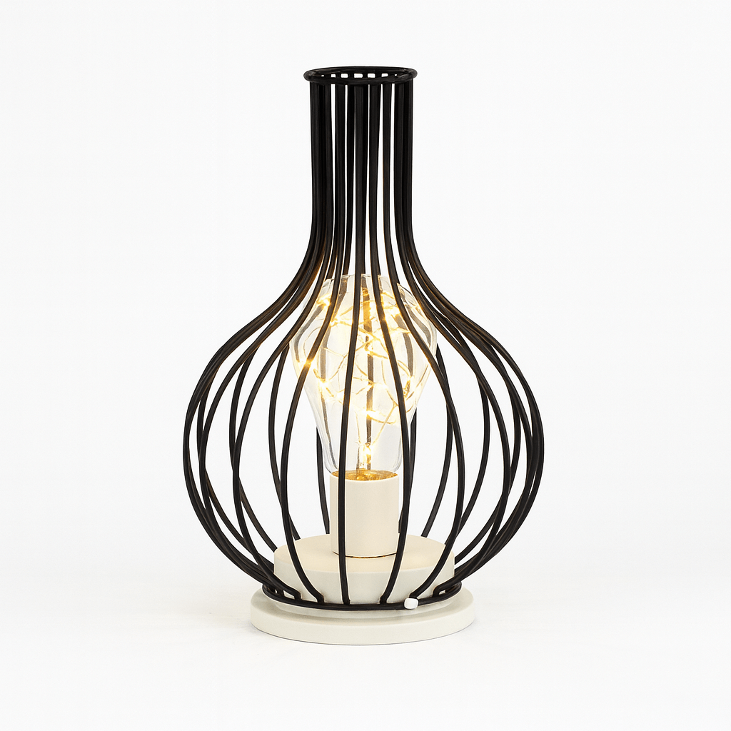 Bolania | Tischleuchte - Kabellose LED - Stahllampe - Bolania