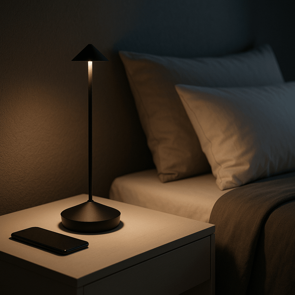 Bolania | Tischleuchte – Minimalistische LED - Beleuchtung, wasserdicht, dimmbar und kabellos - Bolania