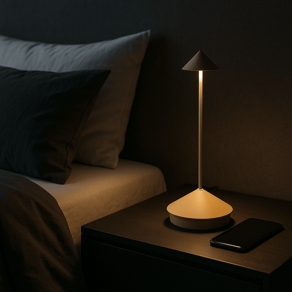 Bolania | Tischleuchte – Minimalistische LED - Beleuchtung, wasserdicht, dimmbar und kabellos - Bolania