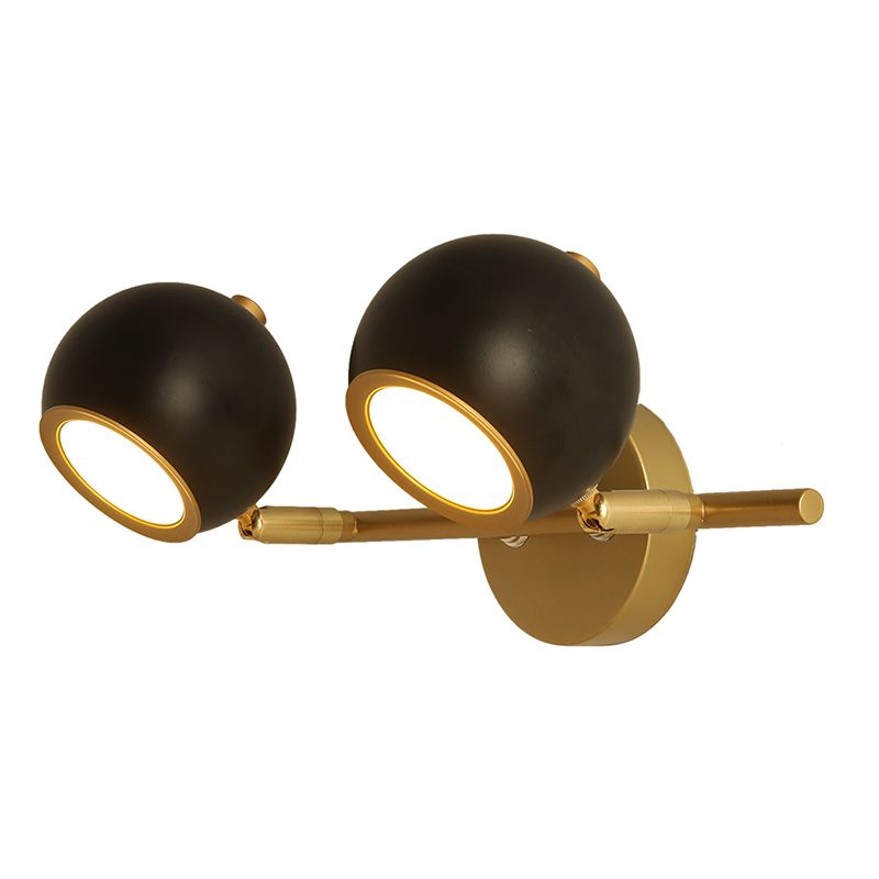 Bolania | Wandleuchte - Elegantes kugelförmiges Design mit goldenen Akzenten - Modernes Dekor - Bolania