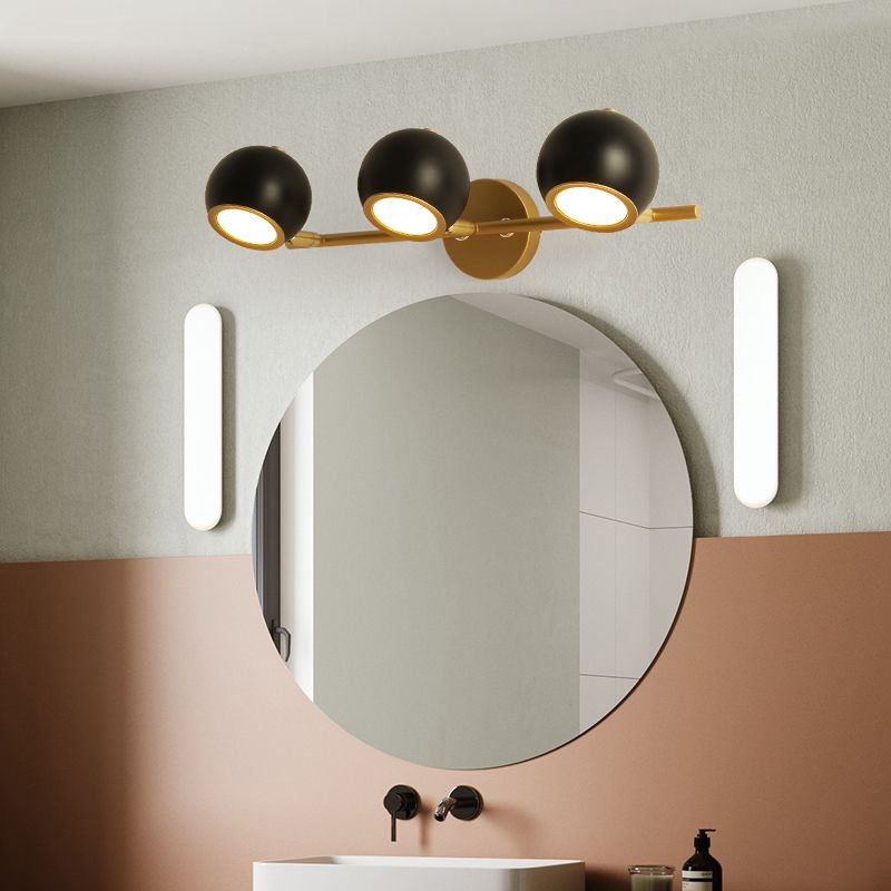 Bolania | Wandleuchte - Elegantes kugelförmiges Design mit goldenen Akzenten - Modernes Dekor - Bolania