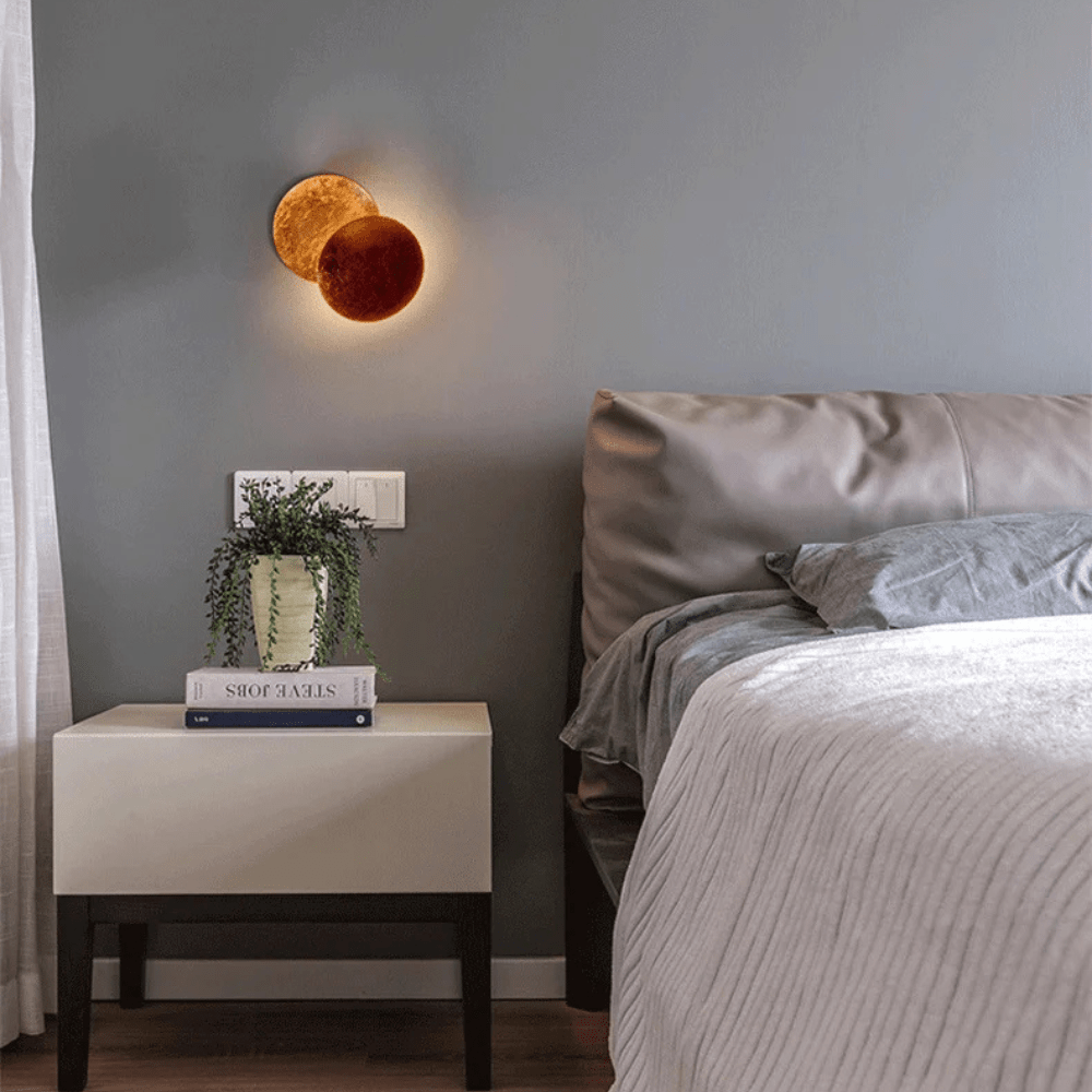 Bolania | Wandleuchte - Elegantes Mondgold - Design - Gemütliche Atmosphären - Bolania