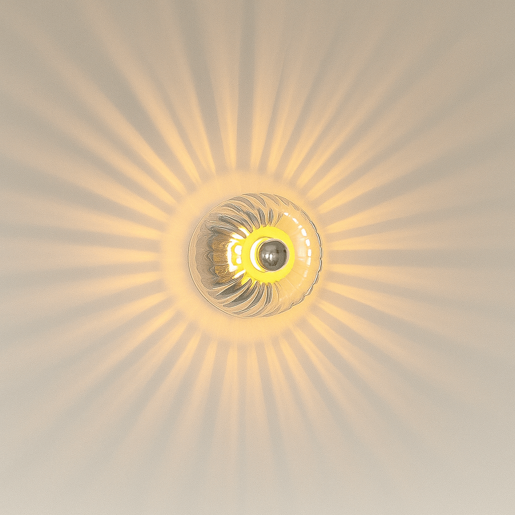 Bolania | Wandleuchte - Zeitgenössische Lampe aus nordischem Glas und Metall - Bolania