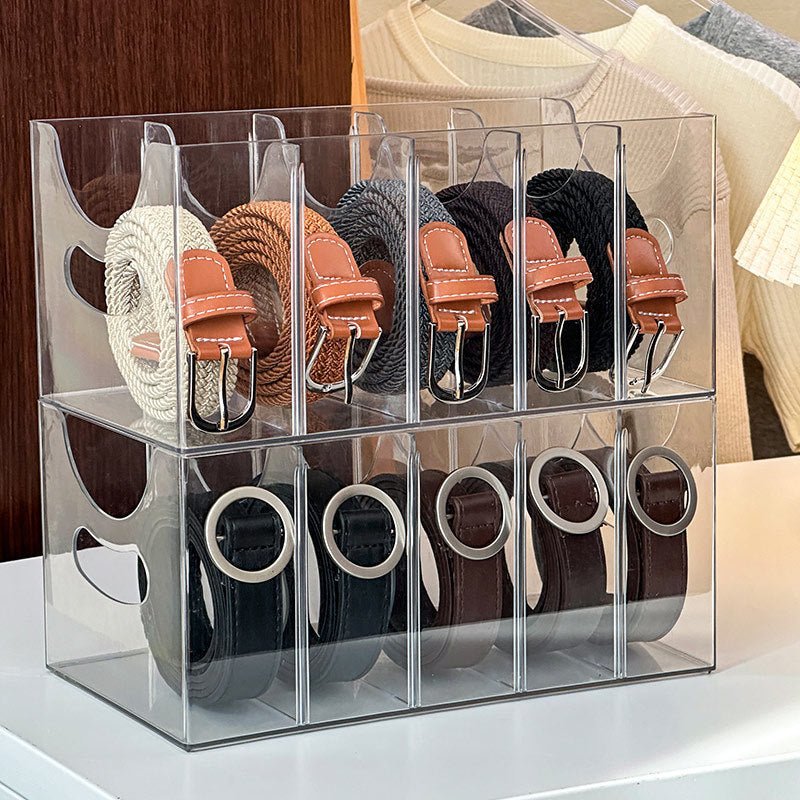 Clarion Acryl - Gürtelorganizer – Galeriehafte Ordnung für Ihre Accessoires - Bolania