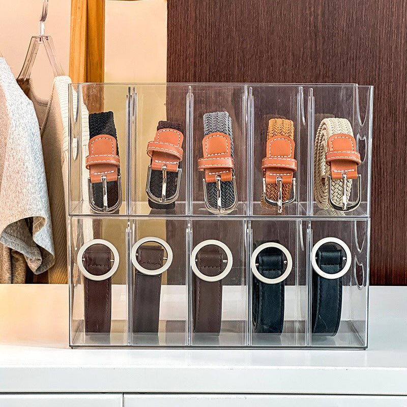 Clarion Acryl - Gürtelorganizer – Galeriehafte Ordnung für Ihre Accessoires - Bolania