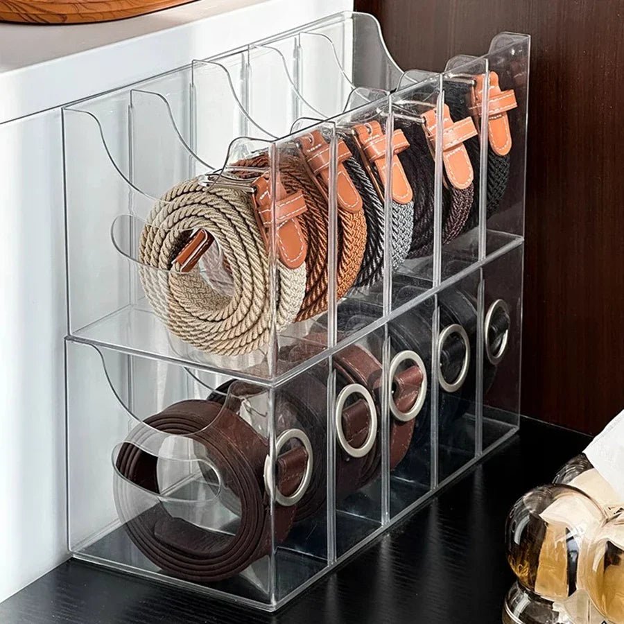 Clarion Acryl - Gürtelorganizer – Galeriehafte Ordnung für Ihre Accessoires - Bolania