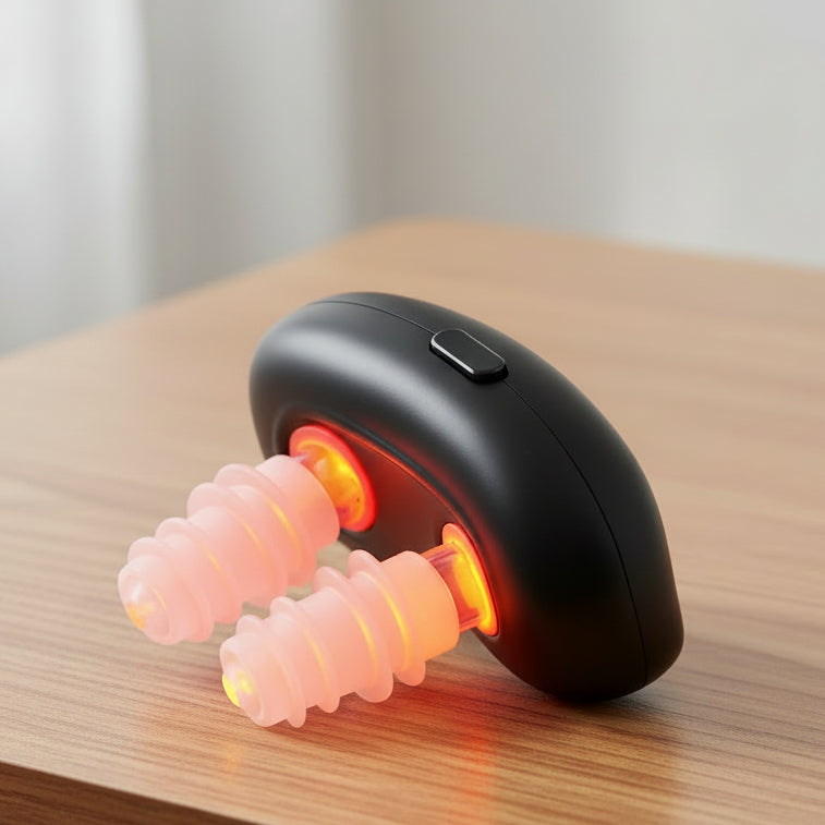 Wellness-Gerät für die Nase mit Rotem Licht Kabellos und USB-Aufladbar Kompakt Silikon-Aufsätze für die Tägliche Anwendung