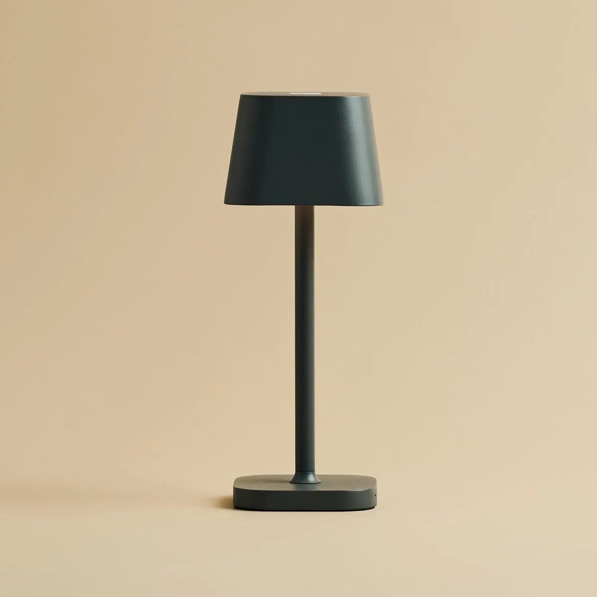 Bolania | Tischlampe - Stilvolle wiederaufladbare steingraue Lampe - dimmbar