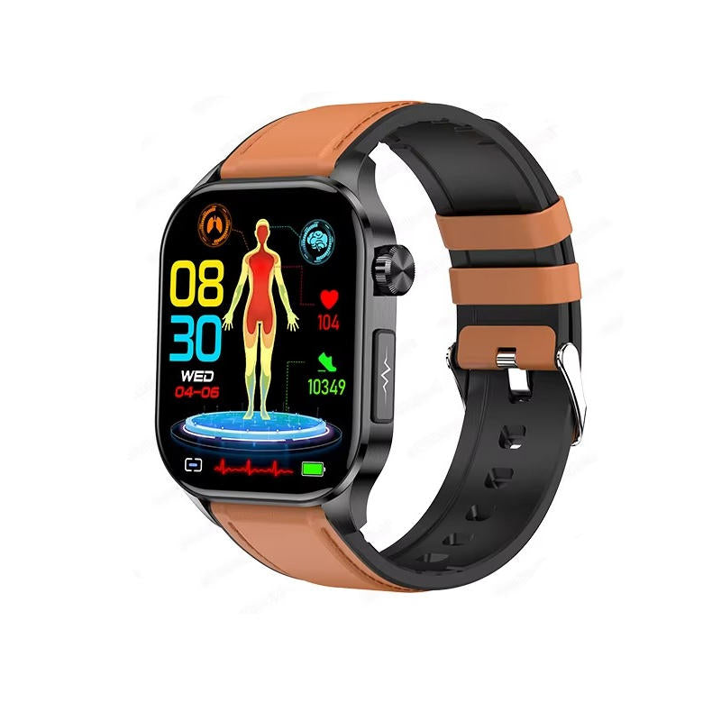 Smartwatch for Seniors with Large AMOLED Display Heart Rate Blood Oxygen Sleep Tracking Bluetooth Calls and SOS Function