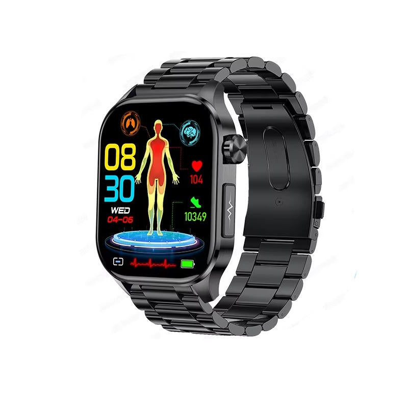 Smartwatch for Seniors with Large AMOLED Display Heart Rate Blood Oxygen Sleep Tracking Bluetooth Calls and SOS Function