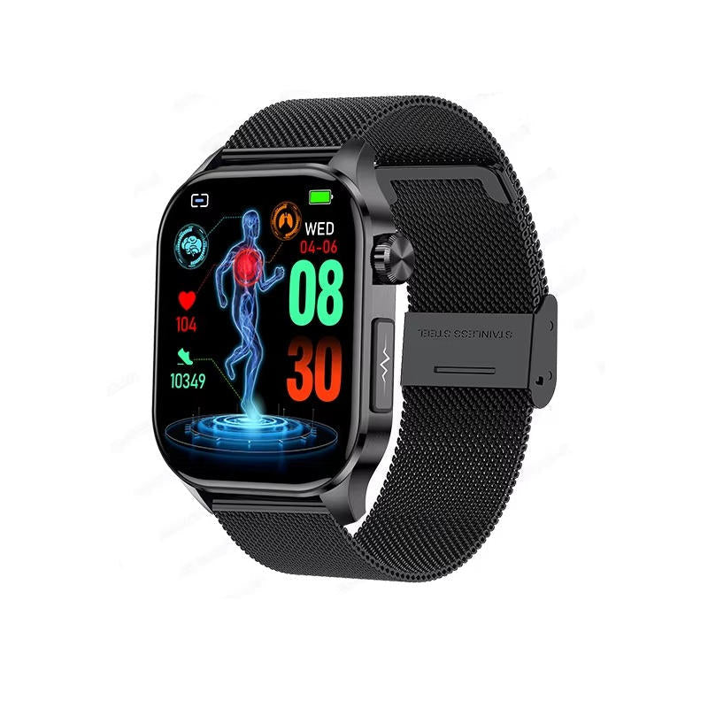 Smartwatch for Seniors with Large AMOLED Display Heart Rate Blood Oxygen Sleep Tracking Bluetooth Calls and SOS Function