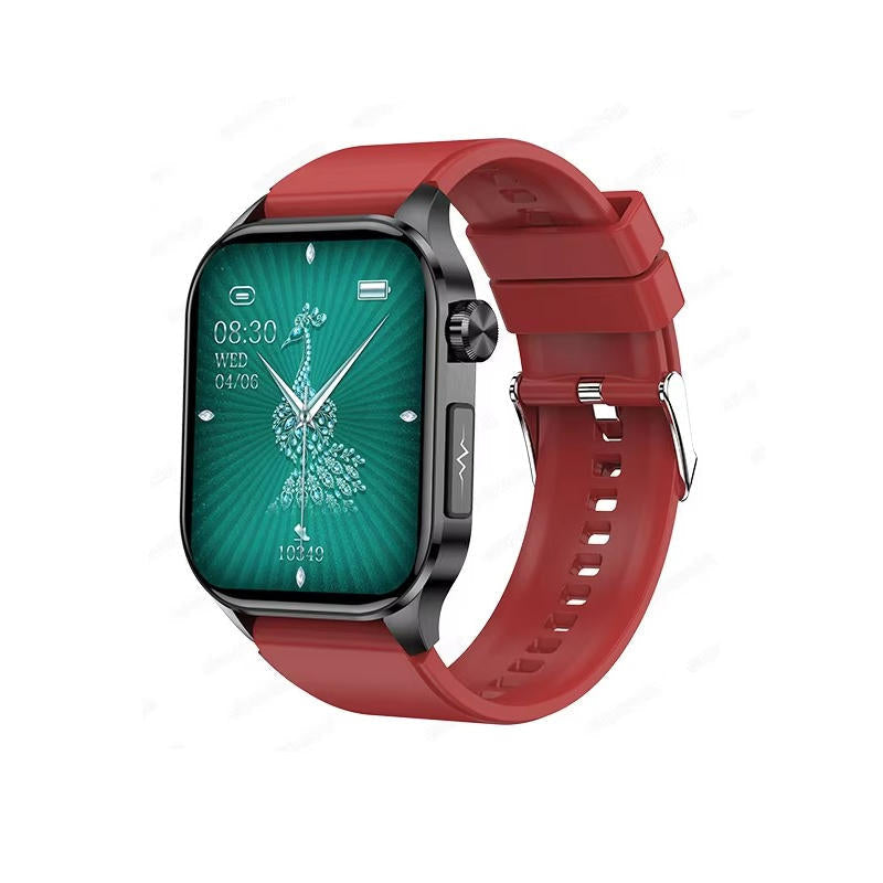 Smartwatch for Seniors with Large AMOLED Display Heart Rate Blood Oxygen Sleep Tracking Bluetooth Calls and SOS Function