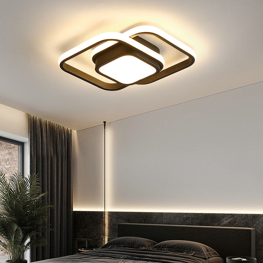 Bolania | Deckenleuchte - Doppelter LED-Ring - Minimalistisches Design - Moderne Beleuchtungseinrichtung
