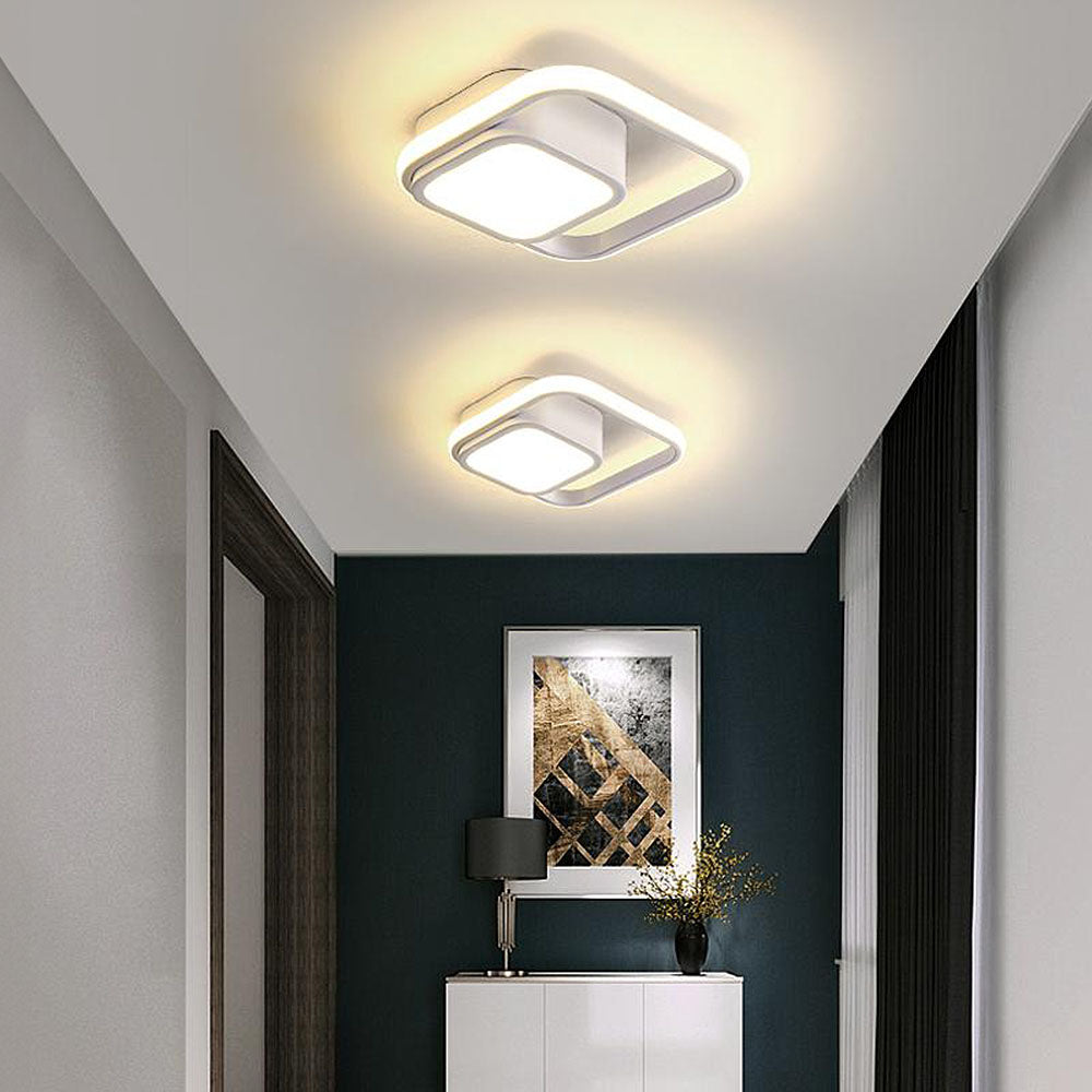 Bolania | Deckenleuchte - Doppelter LED-Ring - Minimalistisches Design - Moderne Beleuchtungseinrichtung