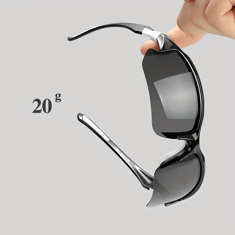 Polarized Sports Sunglasses with UV400 Protection Lightweight Polycarbonate Frame Non-Slip Temples for Cycling Running and Fishing