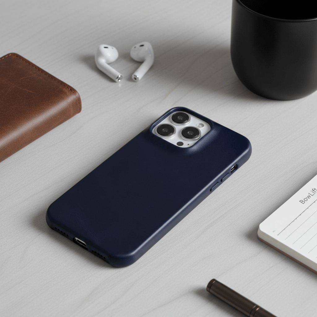 Echtleder Handyhülle mit Ölwachs - Finish Stoßfeste Schutzhülle für iPhone 13 bis 16 - Bolania
