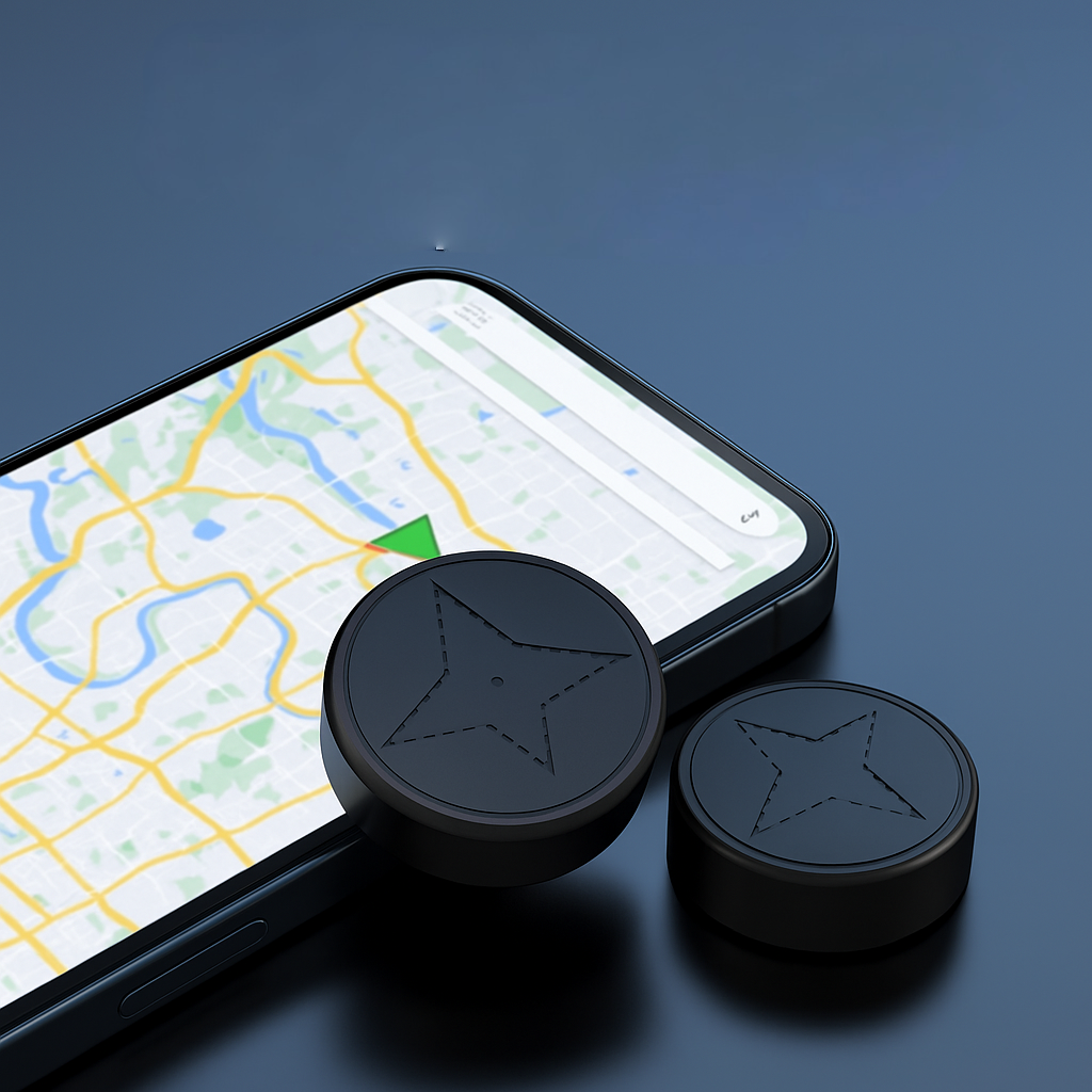 GPS Tracker for Vehicles with Magnetic Mount, Real-Time Tracking via App, Waterproof Casing, Rechargeable 500 mAh Battery, Quad-Band GSM
