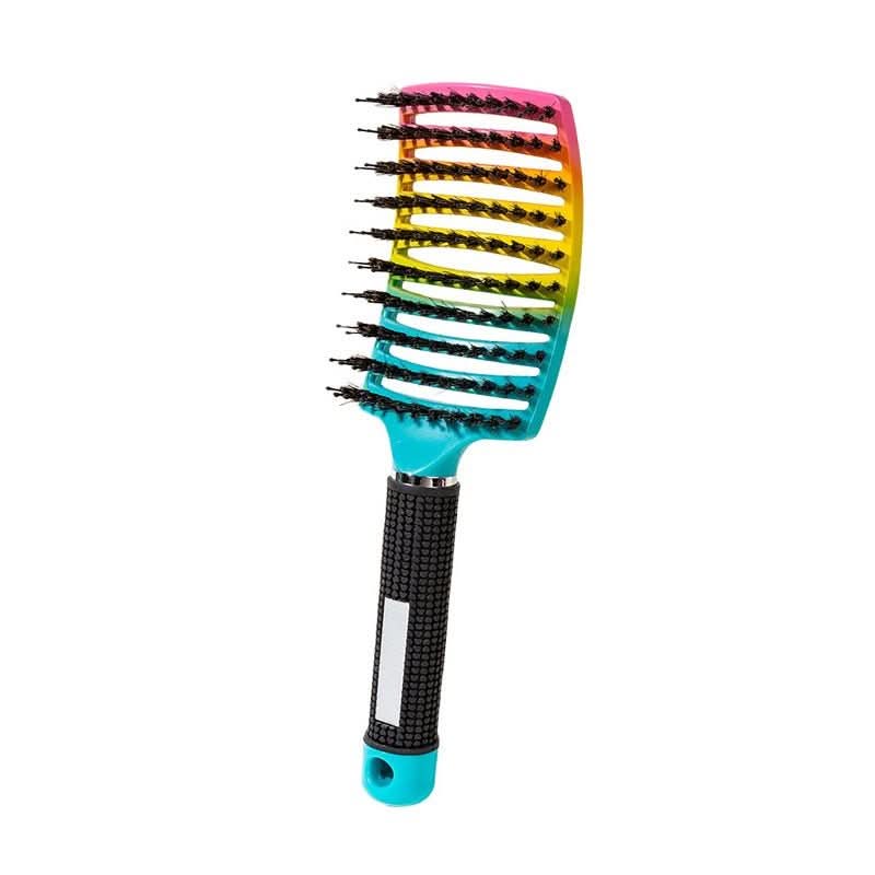 Entwirrungsbürste mit Flexiblen Borsten und Massageeffekt für Nasses und Trockenes Haar Antistatisch und Ergonomisch - Bolania