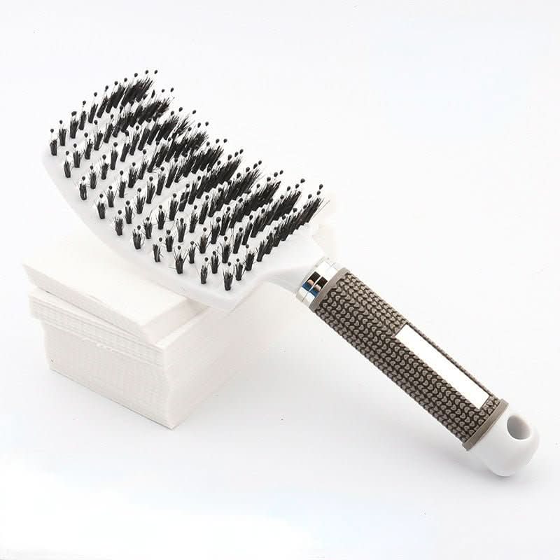 Entwirrungsbürste mit Flexiblen Borsten und Massageeffekt für Nasses und Trockenes Haar Antistatisch und Ergonomisch - Bolania