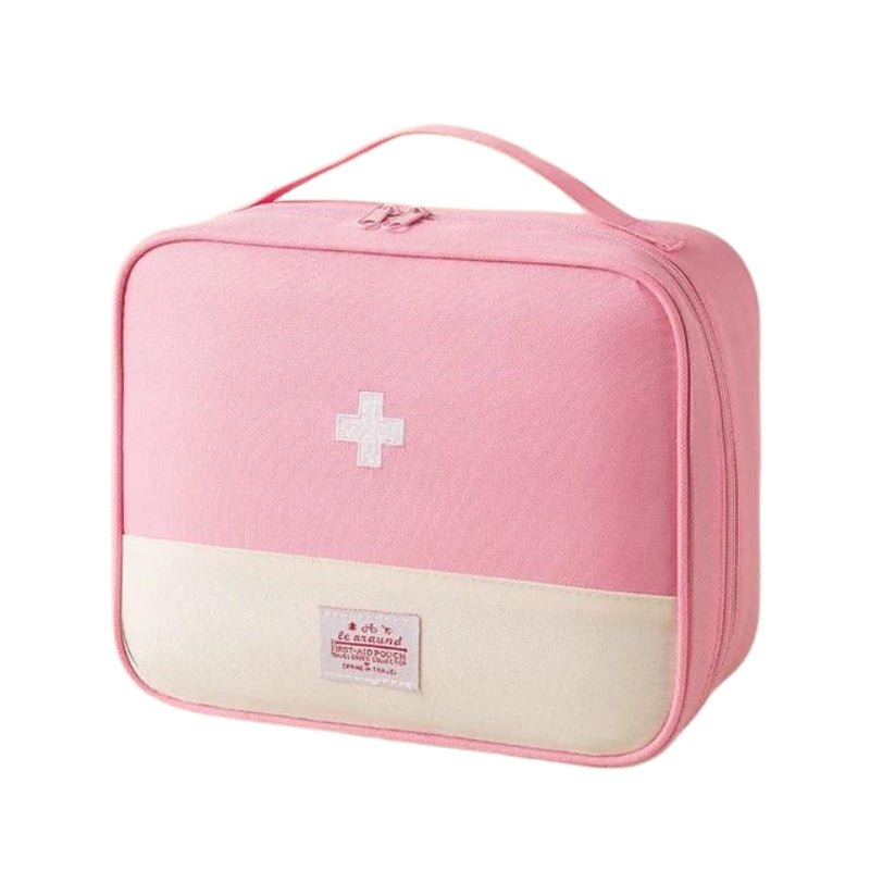 First Aid Bag for Travel Medicine Storage with Multiple Compartments made of Nylon Compact with Zipper in 3 Sizes